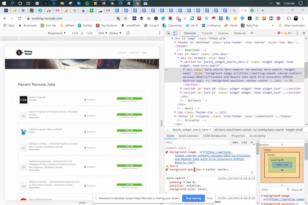 how to find header size